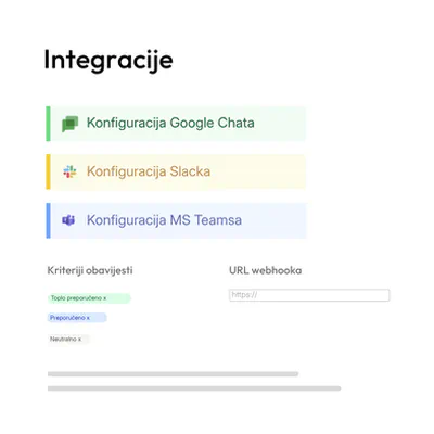Pregled integracija u tenderbot.io