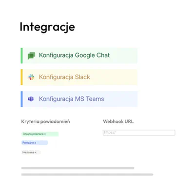 Przegląd integracji w tenderbot.io