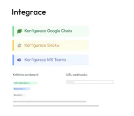Přehled integrací v tenderbot.io