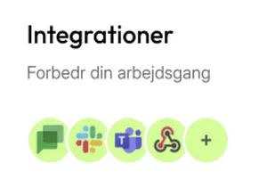 Integrationer til at forbedre dit workflow