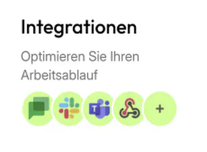 Integrationen zur Verbesserung Ihres Workflows