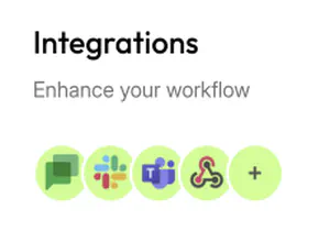 Integrations to enhance your workflow