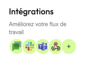 Intégrations pour améliorer votre flux de travail
