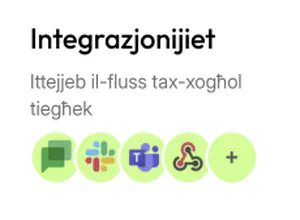 Integrazjonijiet biex ittejjeb il-fluss tax-xogħol