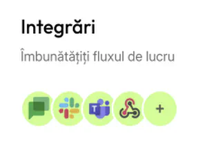 Integrări pentru a vă îmbunătăți fluxul de lucru