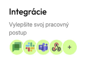Integrácie na zlepšenie pracovného postupu