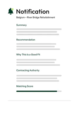 Tender Match Notification