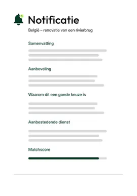 Melding van aanbestedingsovereenkomst