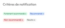 Configuration d'intégration dans tenderbot.io