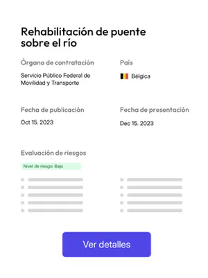 Informe de análisis de una licitación en tenderbot.io