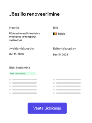 Pakkumise analüüsiraport tenderbot.io-s