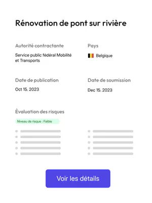 Rapport d'analyse d'un appel d'offres dans tenderbot.io