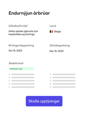 Greiningarskýrsla á útboði í tenderbot.io